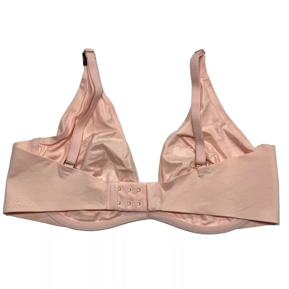 NWT VICTORIA SECRET Incredible Plunge Bra 36D Pink Unlined Underwired - Picture 2 of 11